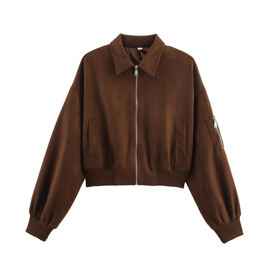 Damen cropped Bomberjacke