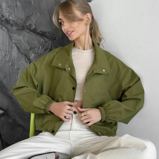 Damen Modische Oversized Jacke