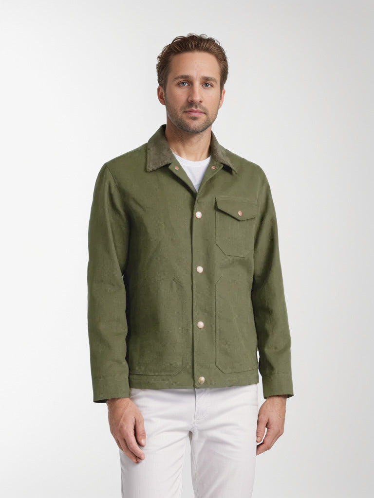 Herren trendige Jeansjacke