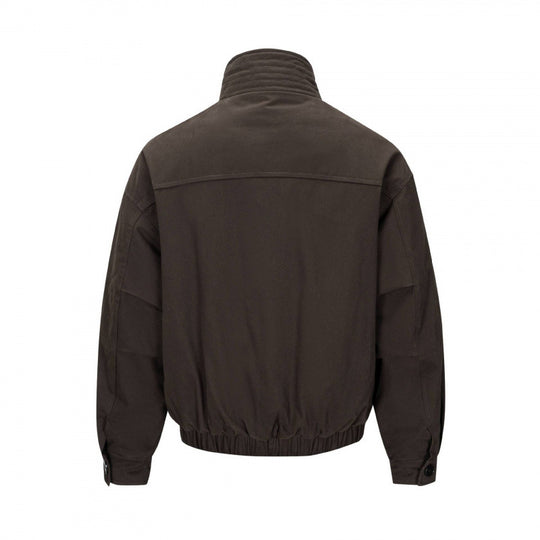 Herren Kurzblouson im Field-Look mit verstärktem Stehkragen, markanter Knopfleiste und Tunnelzugsaum Shop Nory