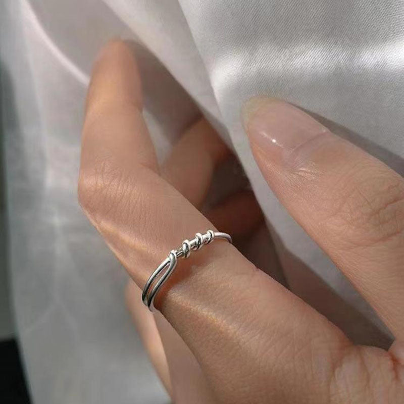 Damen Offener Ring mit modernem, geschwungenem Design Shop Nory