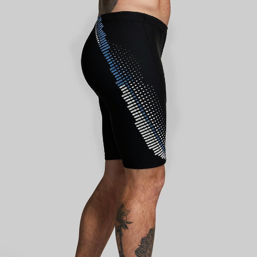 Herren Schwimmshorts mit kompressiver Passform und stylischen Designelementen