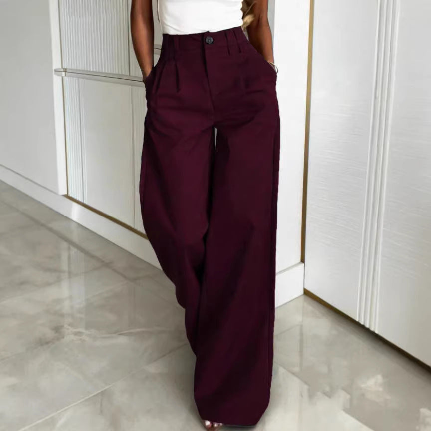 Damen Weite Anzughose mit eleganten Bundfalten