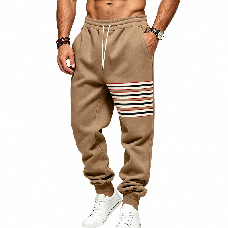 Herren Sportliche Jogginghose mit seitlichem Streifenpanel und Kordelzug Shop Nory