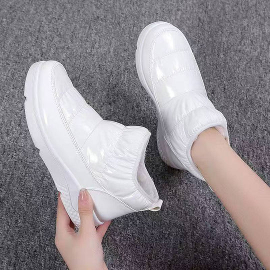 Damen Gepolsterte Slip-On Winter-Booties mit Keilsohle Shop Nory