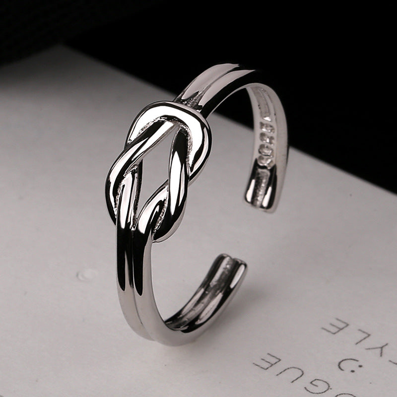 Damen offener Ring mit eleganter Knotenstruktur Shop Nory