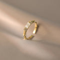 Damen Ring mit elegantem Bambusdesign und funkelnden Akzenten Shop Nory
