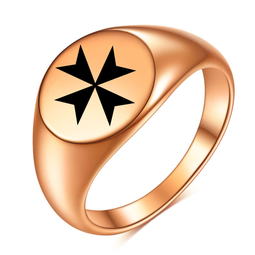 Herren Siegelring mit kunstvollem Design und detaillierter Symbolgravur Shop Nory