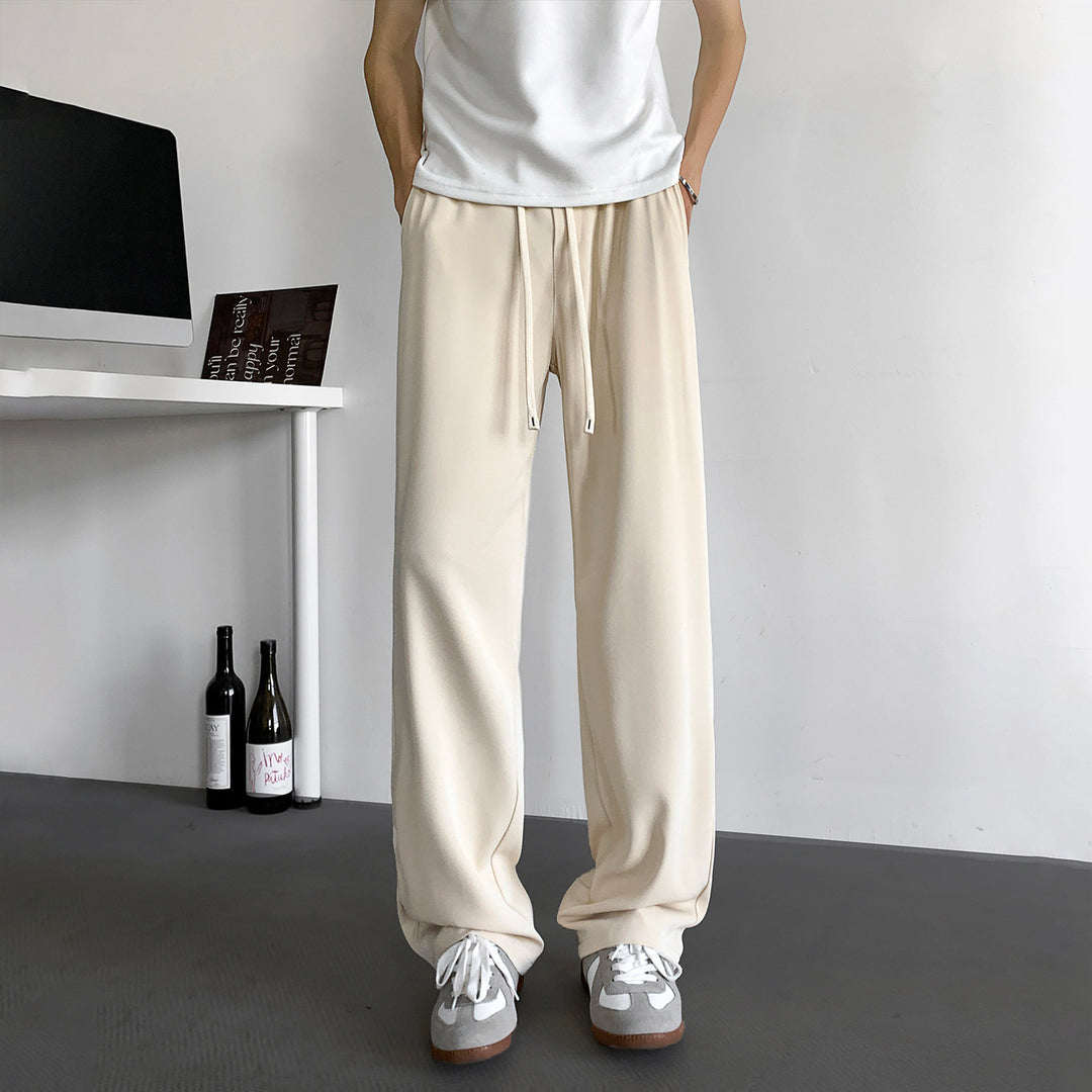 Herren Weite Relaxed-Fit Loungehose mit elastischem Bund und Tunnelzug Shop Nory