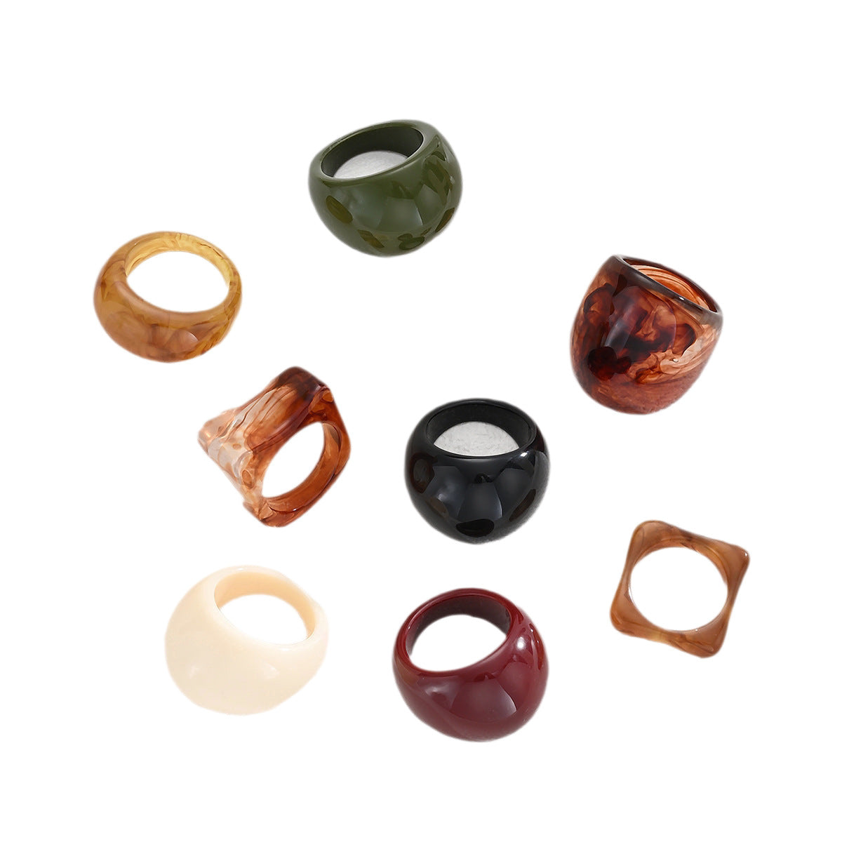 Damen Ring-Set mit kreativen Designs und modernen Elementen Shop Nory