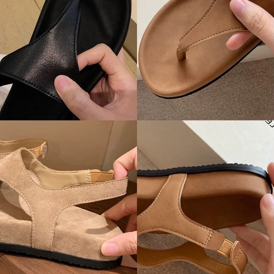 Damen Zehentrenner-Sandalen mit ergonomischem Fußbett und stilvollem Design