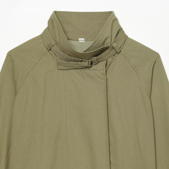 Damen Kurzcape-Trenchjacke mit Taillengürtel und Funnelkragen Shop Nory