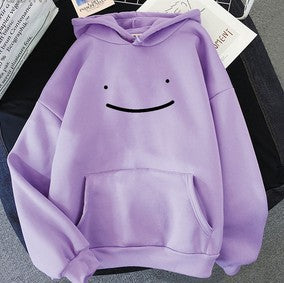 Unisex nan oversized Kapuzenpullover mit minimalistischem Frontprint und Kängurutasche Shop Nory