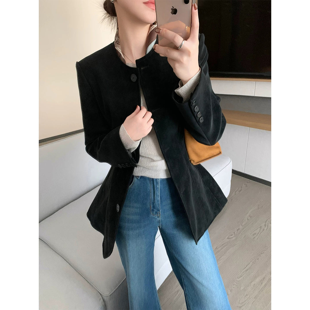 Damen Modischer Blazer mit strukturiertem Design Shop Nory
