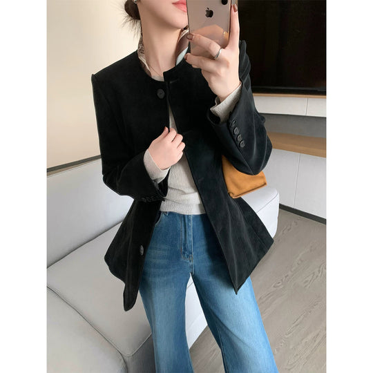 Damen Modischer Blazer mit strukturiertem Design Shop Nory