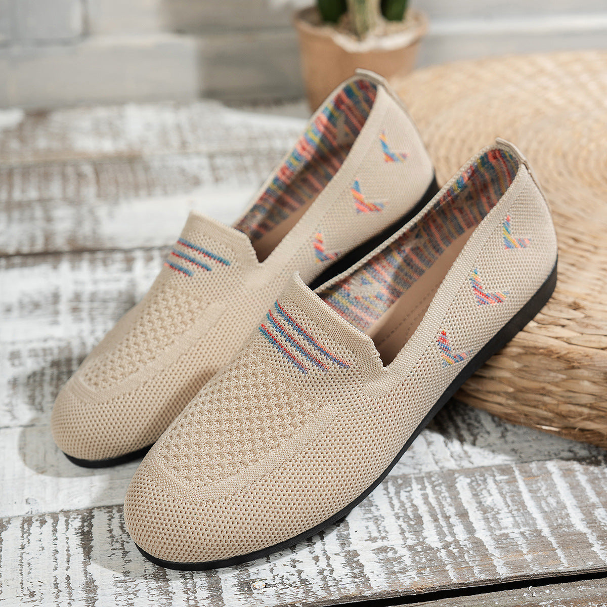 Damen Atmungsaktive Schuh mit elastischem Riemendesign