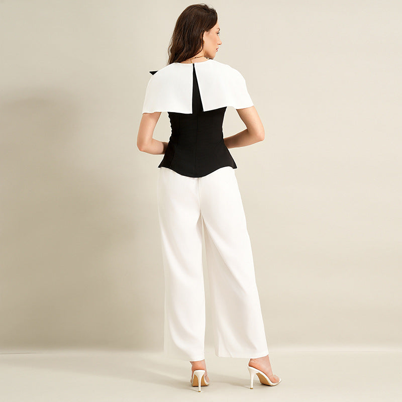 Damen Elegantes Top mit asymmetrischen Ärmeln Shop Nory