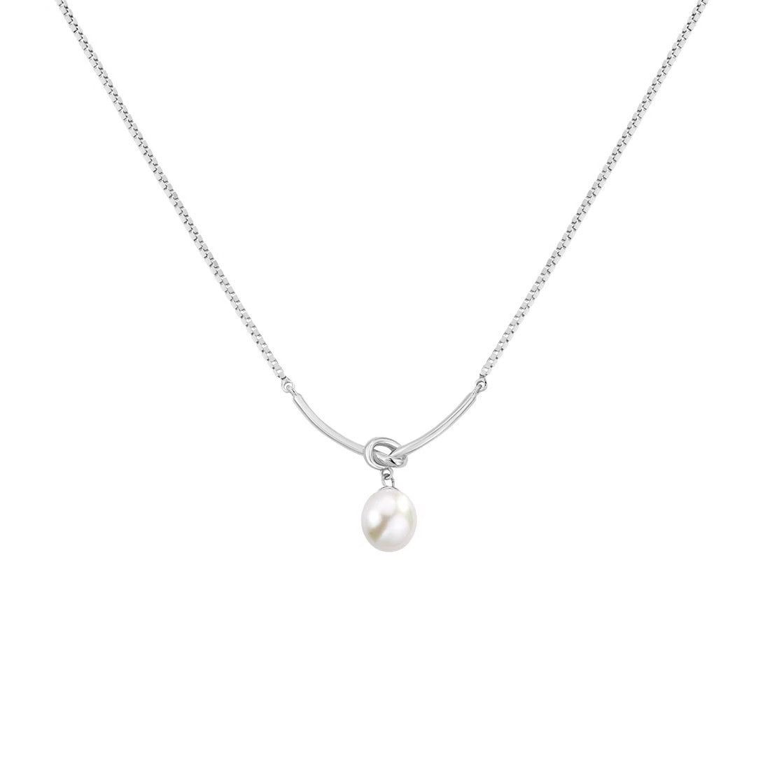 Damen Halskette mit elegantem Perlenanhänger Shop Nory