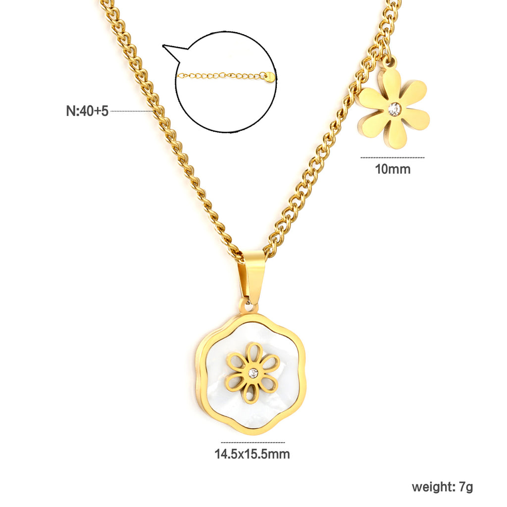 Damen Halskette mit kunstvollem Sonnen-Anhänger und verstellbarem Kettendesign Shop Nory