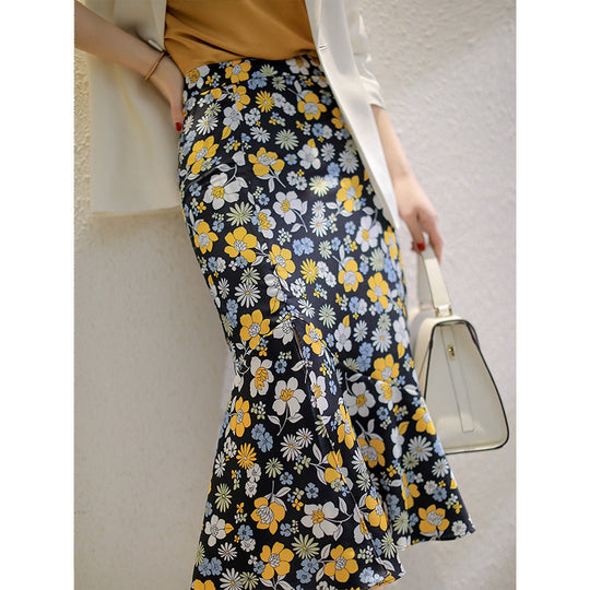 Damen Floraler, schwingender Midirock Shop Nory