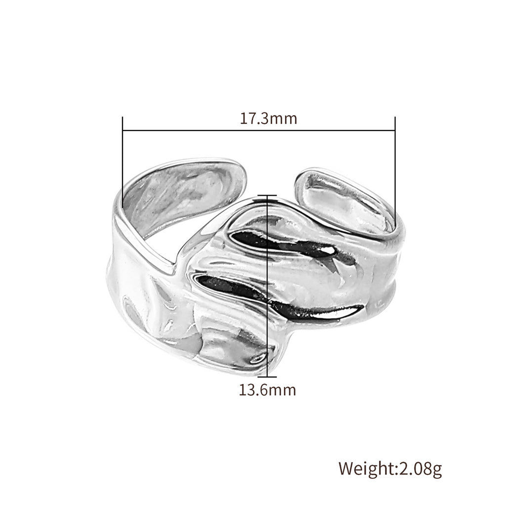 Damen Skulpturaler Ring aus hochwertigem Edelstahl Shop Nory