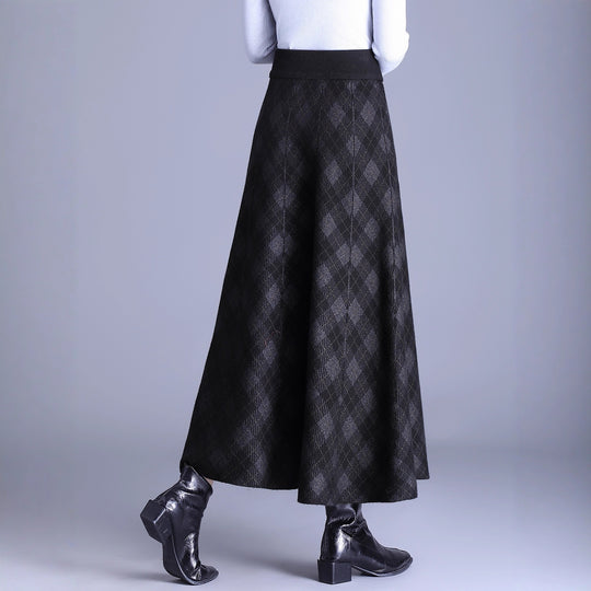 Damen Eleganter Maxirock mit geometrischem Muster Shop Nory