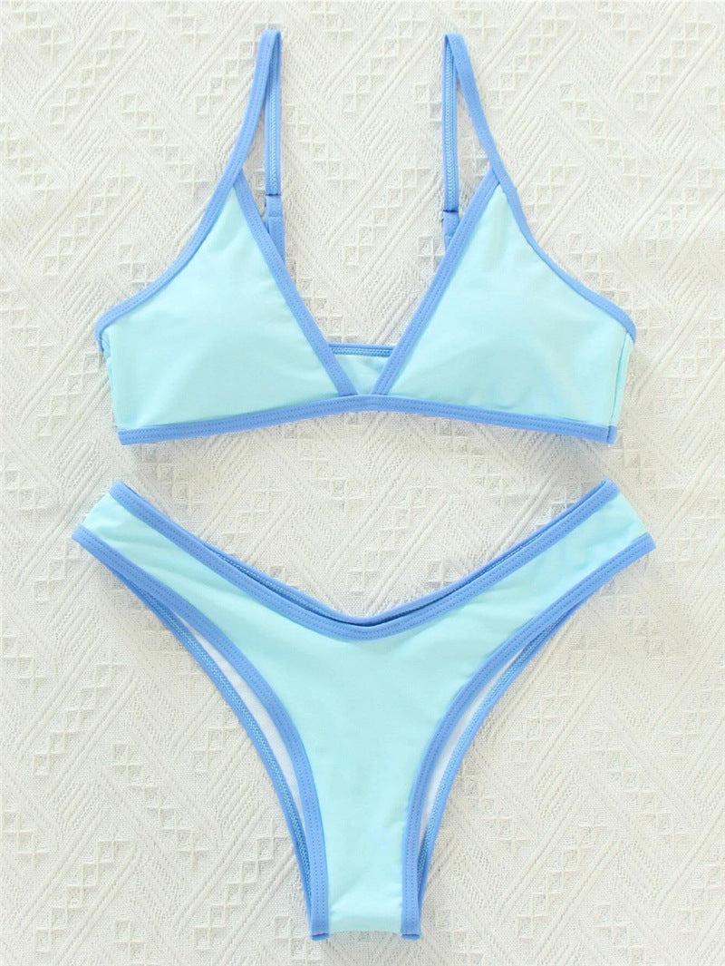 Damen Triangel-Bikini mit eleganter Naht und sportlichem Schnitt