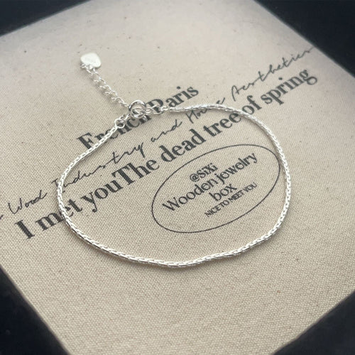 925 Sterling Silber Kugelkette Schlangenketten Armbänder Eleganter Einfacher Stil | Shop Nory