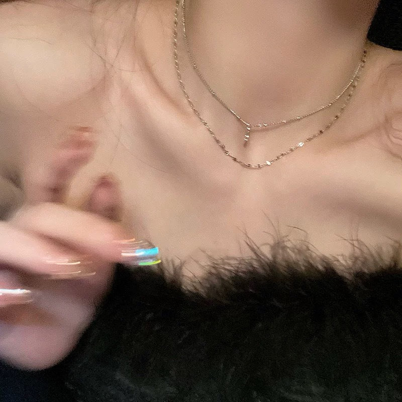 Damen mehrlagige Kette mit einzigartigem Anhänger Shop Nory