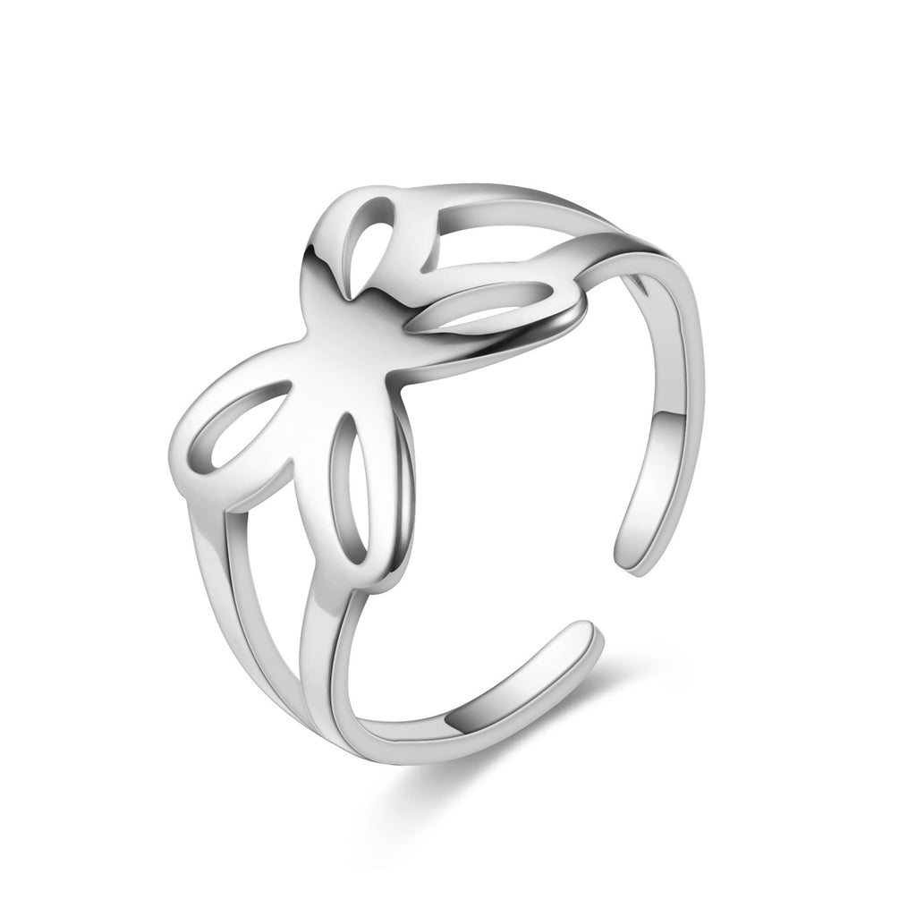 Damen Armreif mit kunstvollem Schmetterlingsdesign aus hochwertigem Edelstahl Shop Nory