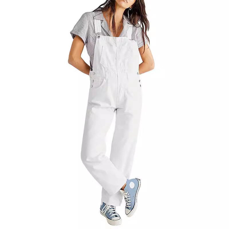 Damen Latzhose im lässigen Schnitt mit trendigen Details