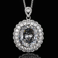 Schwarz-Grauer Anhänger mit Chopard Kette