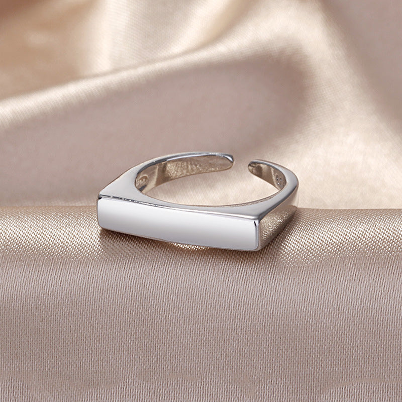 Damen Moderner, offener Ring aus hochwertigem 925er Sterlingsilber Shop Nory