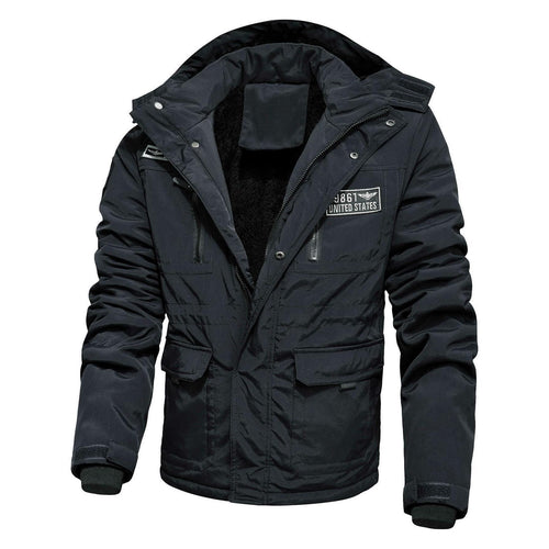 Herren Thermo-Fieldjacke mit Teddyfleece-Innenfutter, Utility-Taschen und winddichter Front Shop Nory