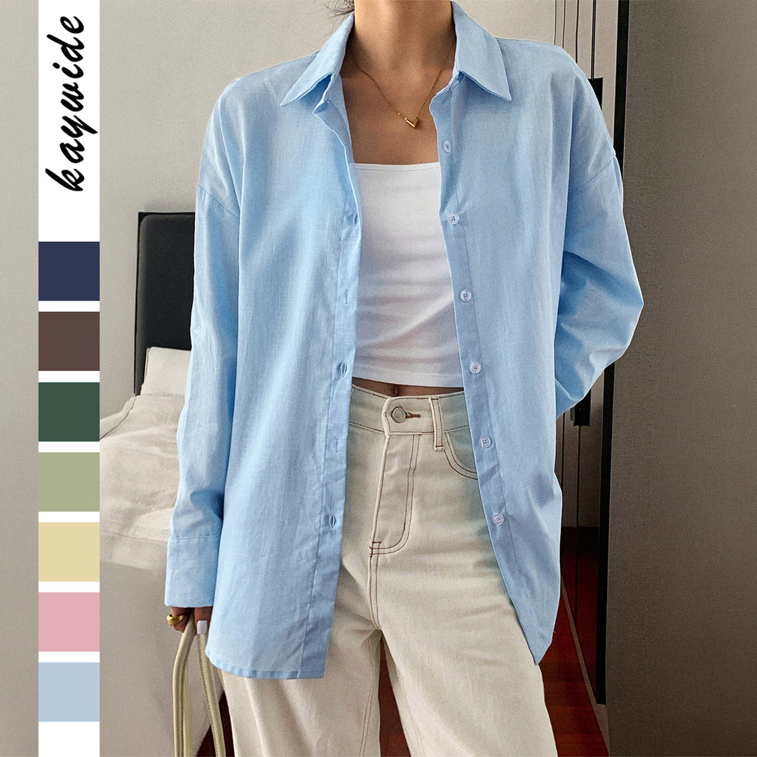 Damen nan zweiteiliges Sommer-Set aus leichtem Oversize-Hemd und ärmellosem Mini-Kleid Shop Nory