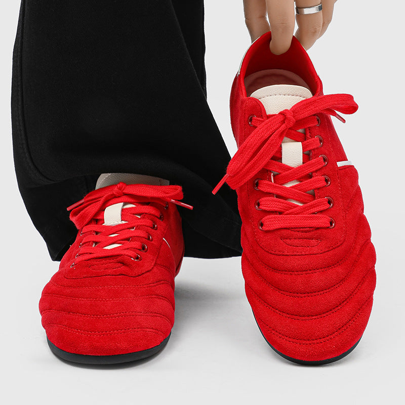 Damen Komfortable Lifestyle Sneakers aus Veloursleder