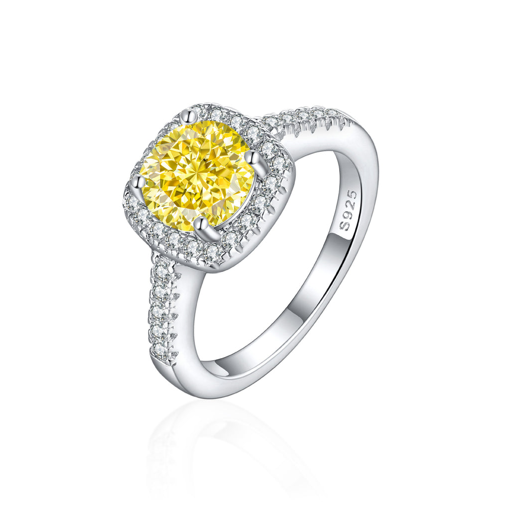 Damen Verlobungsring mit elegantem Design und funkelnden Zirkonia Shop Nory