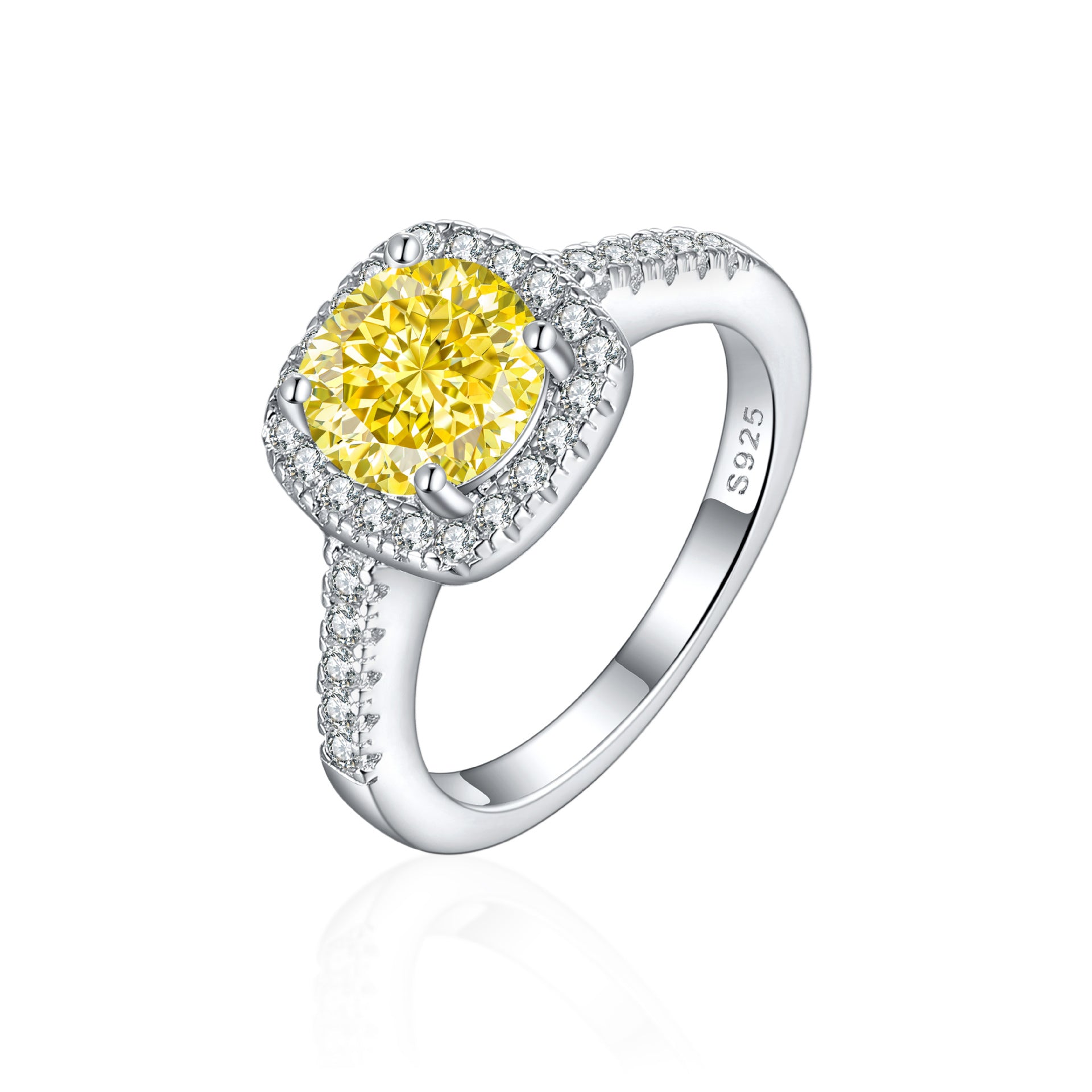 Damen Verlobungsring mit elegantem Design und funkelnden Zirkonia Shop Nory