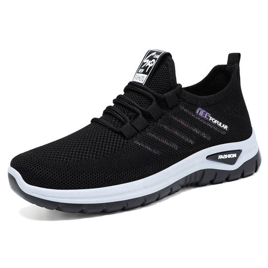Damen nan ultraleichter Strick-Sport-Sneaker mit Elastikeinstieg, stoßdämpfender Plateau-Zwischensohle und griffiger Profillaufsohle Shop Nory