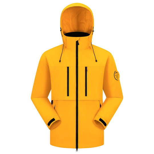 Herren Wasserdichte atmungsaktive Softshell Outdoorjacke mit verstellbarer Kapuze Shop Nory