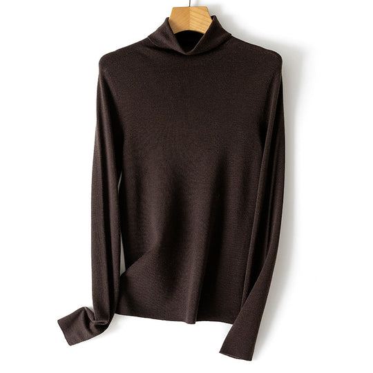 Damen Leichter Feinstrick-Rollkragenpullover mit fließender Passform Shop Nory