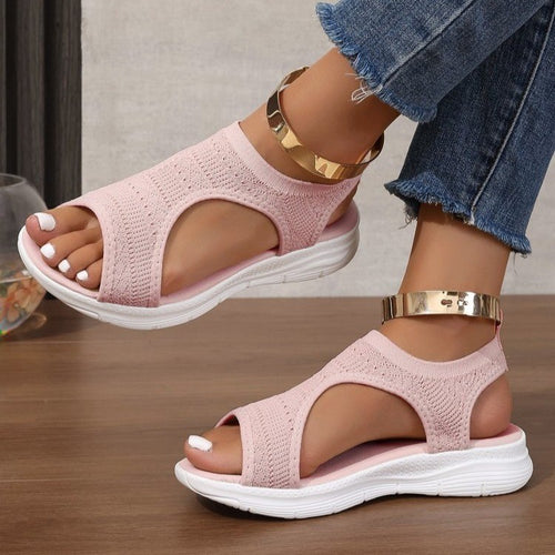 Damen Sportliche Strick-Sandalen mit atmungsaktivem Obermaterial und dämpfender Laufsohle Shop Nory