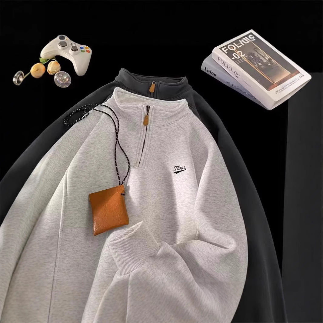 Damen Urbaner Fleece-Pullover mit Stehkragen Shop Nory