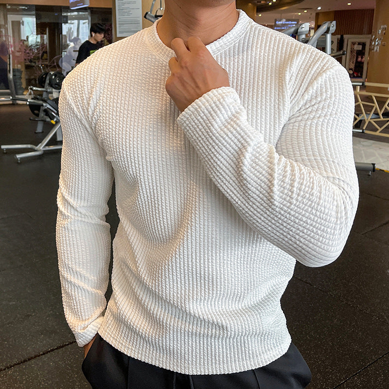 Herren Langarmshirt mit strukturiertem GewShopnorye