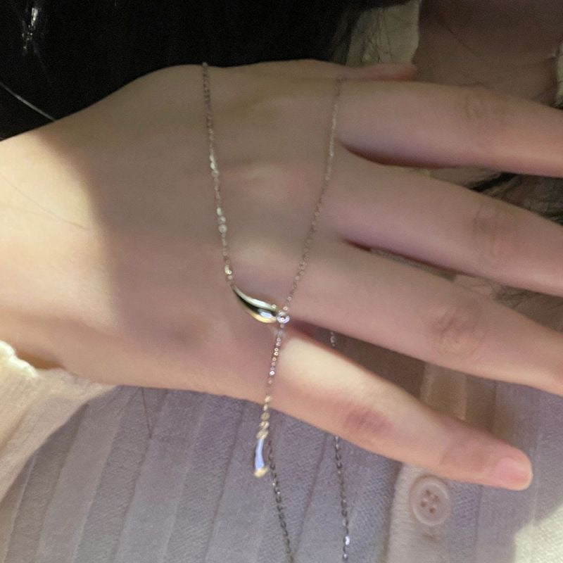 Damen Y-förmige Kette mit exquisiten Wasserfall-Anhängern Shop Nory