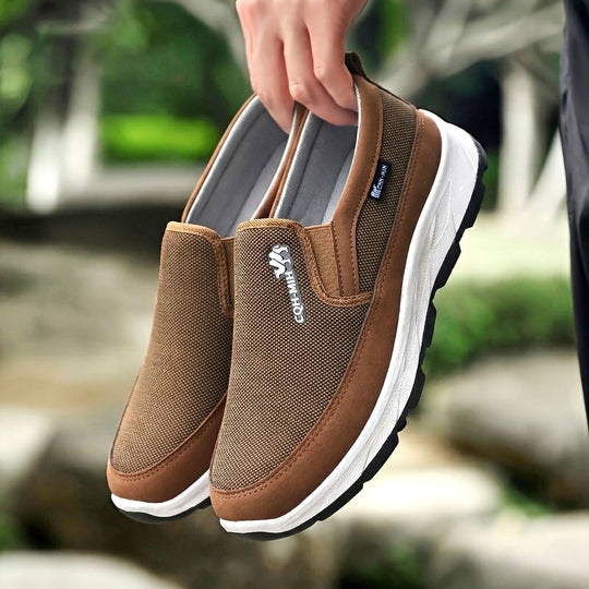 Herren nan gepolsterter Slip-On Komfort-Sneaker mit elastischem Einstieg, stoßdämpfender EVA-Plateausohle und herausnehmbarem Komfortfußbett Shop Nory