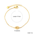 Damen zartes Armband mit funkelndem Auge-Anhänger Shop Nory