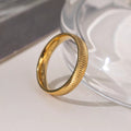 Damen Texturierten Gold Mode Band Ring Shop Nory