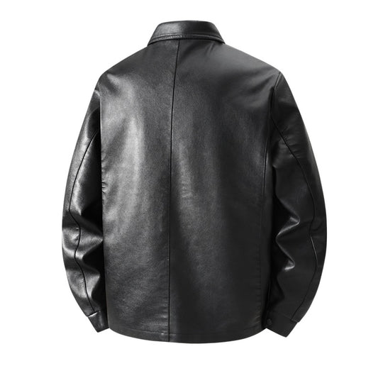 Herren Hochwertige Kunstlederjacke mit klassischem Schnitt Shop Nory