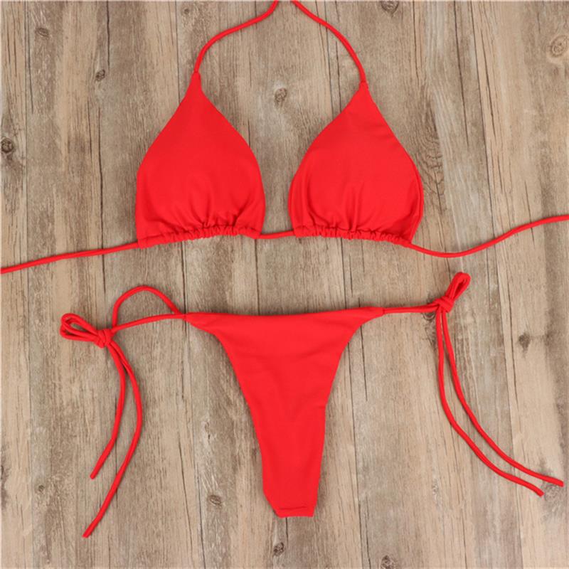Damen Bikini-Set mit verstellbaren Trägern und minimalistischem Design